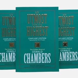 Three My Utmost for His Highest Chaplain's Edition Books Brand New